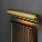 Accord Brushed Brass Wall Sconce Sculptural Modern Bedroom Living Room Hallway — 10 to 19 Inch