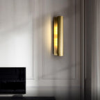 Accord Brushed Brass Wall Sconce Sculptural Modern Bedroom Living Room Hallway — 10 to 19 Inch