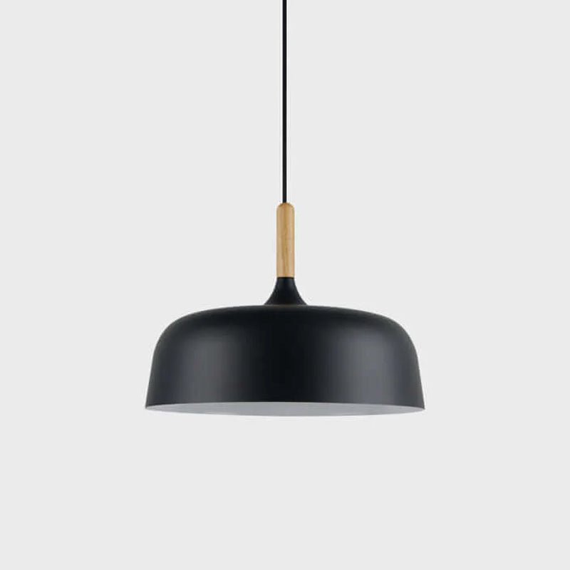 Acorn Pendant Light Metal Shade Height Adjustable Bedroom Dining Room — White Black Blue Grey Green