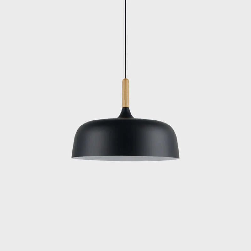 Acorn Pendant Light Metal Shade Height Adjustable Bedroom Dining Room — White Black Blue Grey Green