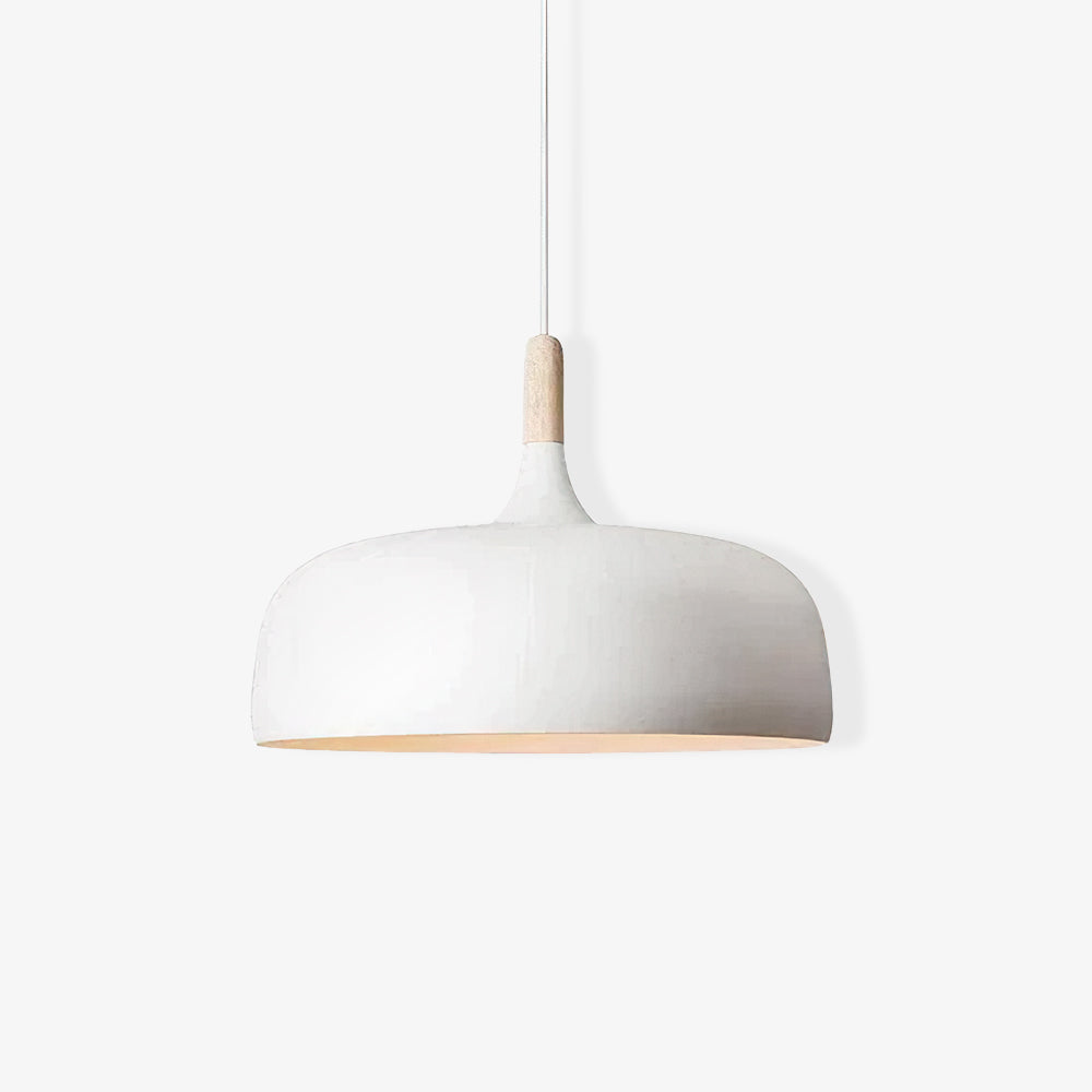Acorn Pendant Light Metal Shade Height Adjustable Bedroom Dining Room — White Black Blue Grey Green