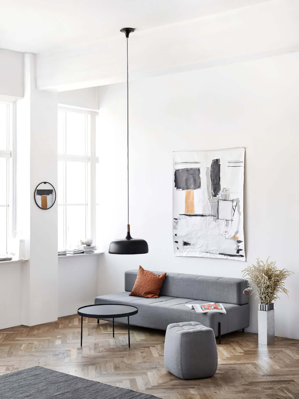 Acorn Pendant Light Metal Shade Height Adjustable Bedroom Dining Room — White Black Blue Grey Green