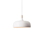 Acorn Pendant Light Metal Shade Height Adjustable Bedroom Dining Room — White Black Blue Grey Green