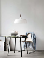 Acorn Pendant Light Metal Shade Height Adjustable Bedroom Dining Room — White Black Blue Grey Green