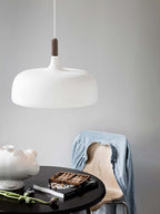 Acorn Pendant Light Metal Shade Height Adjustable Bedroom Dining Room — White Black Blue Grey Green