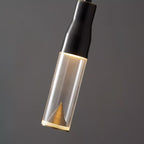 Acrylic Hat Plate Pendant Light Dimmable Bedroom Dining Room Hallway — Black Warm Light