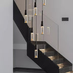 Acrylic Hat Plate Pendant Light Dimmable Bedroom Dining Room Hallway — Black Warm Light