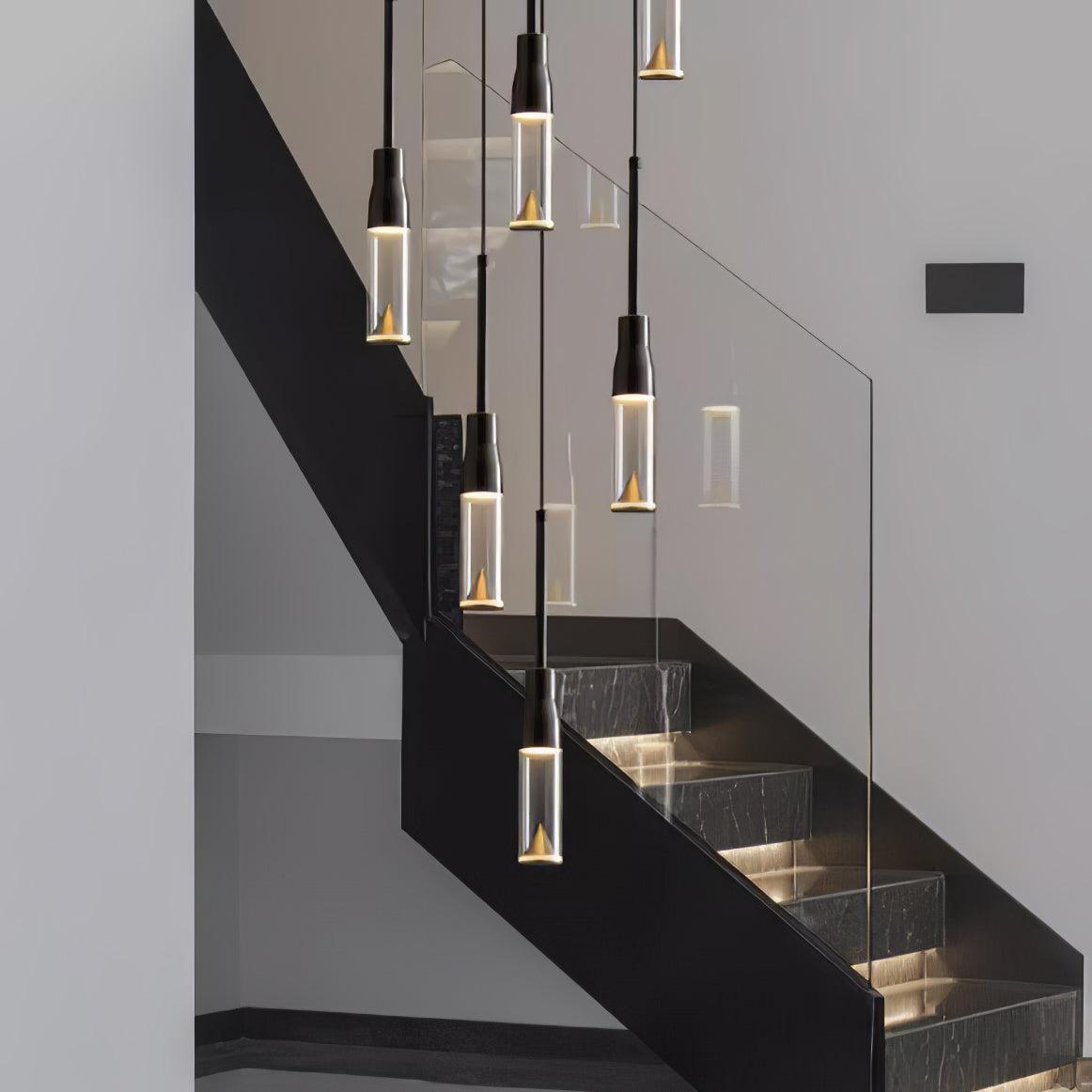 Acrylic Hat Plate Pendant Light Dimmable Bedroom Dining Room Hallway — Black Warm Light