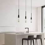 Acrylic Hat Plate Pendant Light Dimmable Bedroom Dining Room Hallway — Black Warm Light