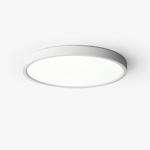 Acrylic ultra-thin round flush mount ceiling light dimmable bedroom hallway — white black 11 to 19 inch