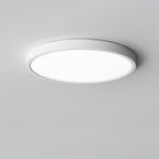 Acrylic Ultra-Thin Round Flush Mount Ceiling Light Dimmable Bedroom Hallway — White Black 11 to 19 Inch