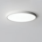 Acrylic Ultra-Thin Round Flush Mount Ceiling Light Dimmable Bedroom Hallway — White Black 11 to 19 Inch