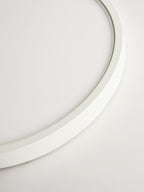 Acrylic Ultra-Thin Round Flush Mount Ceiling Light Dimmable Bedroom Hallway — White Black 11 to 19 Inch