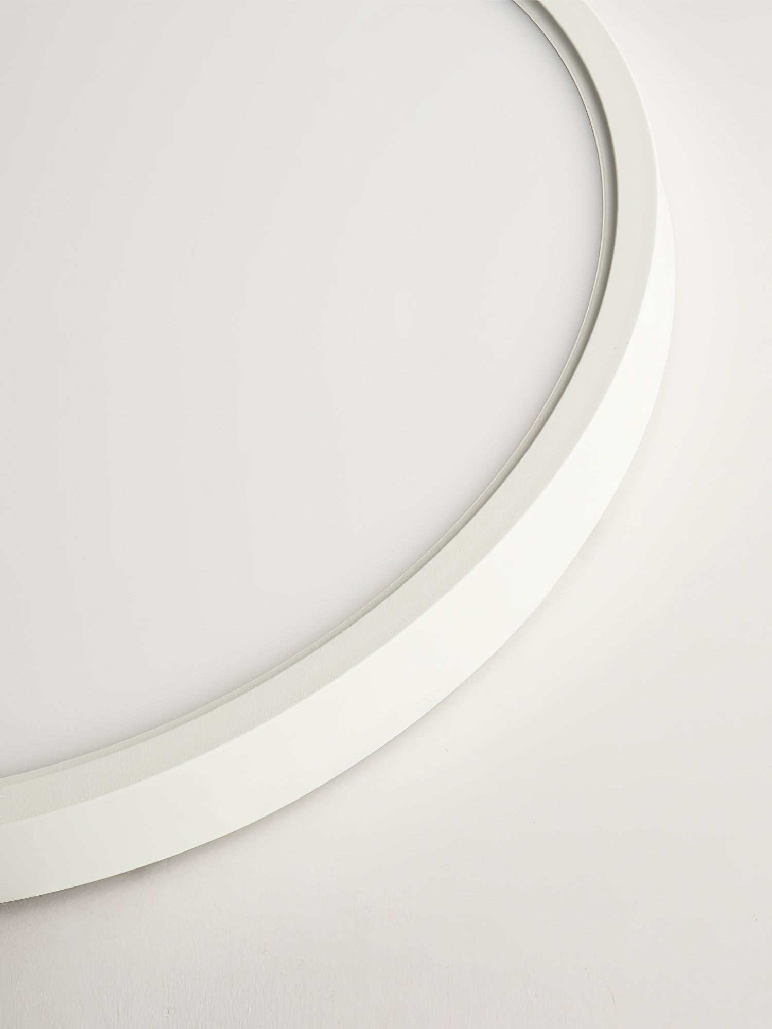 Acrylic Ultra-Thin Round Flush Mount Ceiling Light Dimmable Bedroom Hallway — White Black 11 to 19 Inch