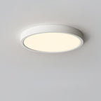 Acrylic Ultra-Thin Round Flush Mount Ceiling Light Dimmable Bedroom Hallway — White Black 11 to 19 Inch