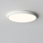 Acrylic Ultra-Thin Round Flush Mount Ceiling Light Dimmable Bedroom Hallway — White Black 11 to 19 Inch