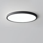Acrylic Ultra-Thin Round Flush Mount Ceiling Light Dimmable Bedroom Hallway — White Black 11 to 19 Inch