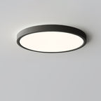 Acrylic Ultra-Thin Round Flush Mount Ceiling Light Dimmable Bedroom Hallway — White Black 11 to 19 Inch