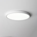 Acrylic Ultra-Thin Round Flush Mount Ceiling Light Dimmable Bedroom Hallway — White Black 11 to 19 Inch