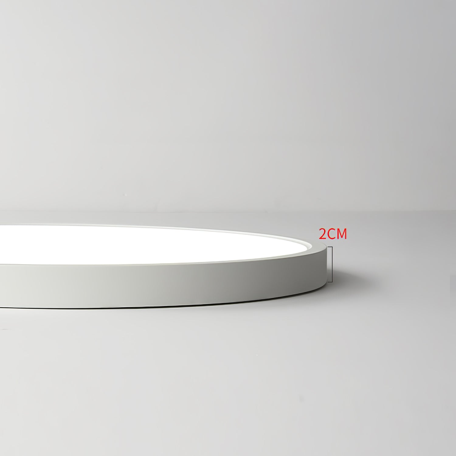 Acrylic Ultra-Thin Round Flush Mount Ceiling Light Dimmable Bedroom Hallway — White Black 11 to 19 Inch