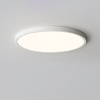 Acrylic Ultra-Thin Round Flush Mount Ceiling Light Dimmable Bedroom Hallway — White Black 11 to 19 Inch
