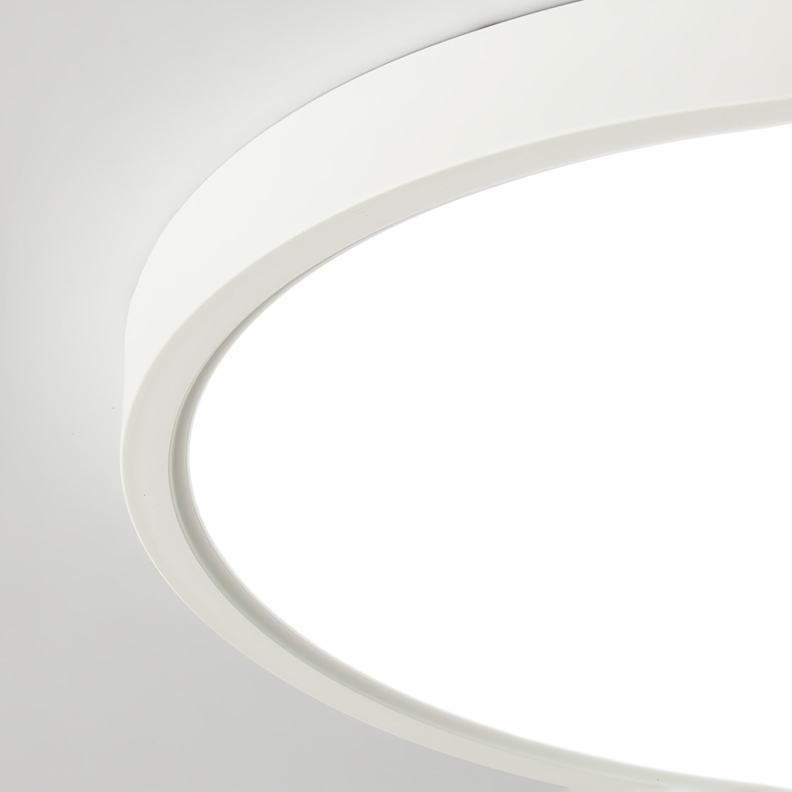 Acrylic Ultra-Thin Round Flush Mount Ceiling Light Dimmable Bedroom Hallway — White Black 11 to 19 Inch