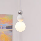 Acrylic Three Ball Pendant Lamp Modern Height Adjustable Bedroom Dining Room — 4 Colors