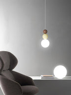 Acrylic Three Ball Pendant Lamp Modern Height Adjustable Bedroom Dining Room — 4 Colors