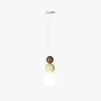 Acrylic Three Ball Pendant Lamp Modern Height Adjustable Bedroom Dining Room — 4 Colors