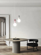 Acrylic Three Ball Pendant Lamp Modern Height Adjustable Bedroom Dining Room — 4 Colors