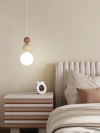 Acrylic Three Ball Pendant Lamp Modern Height Adjustable Bedroom Dining Room — 4 Colors