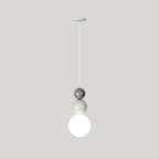 Acrylic Three Ball Pendant Lamp Modern Height Adjustable Bedroom Dining Room — 4 Colors