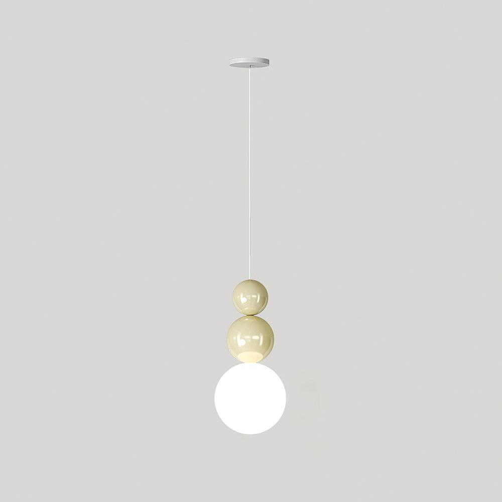 Acrylic Three Ball Pendant Lamp Modern Height Adjustable Bedroom Dining Room — 4 Colors