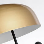 Adam Marble Base LED Table Lamp Modern Luxury Bedside Living Room — Black Gold 13 Inch