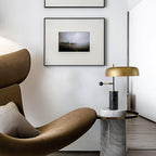 Adam Marble Base LED Table Lamp Modern Luxury Bedside Living Room — Black Gold 13 Inch