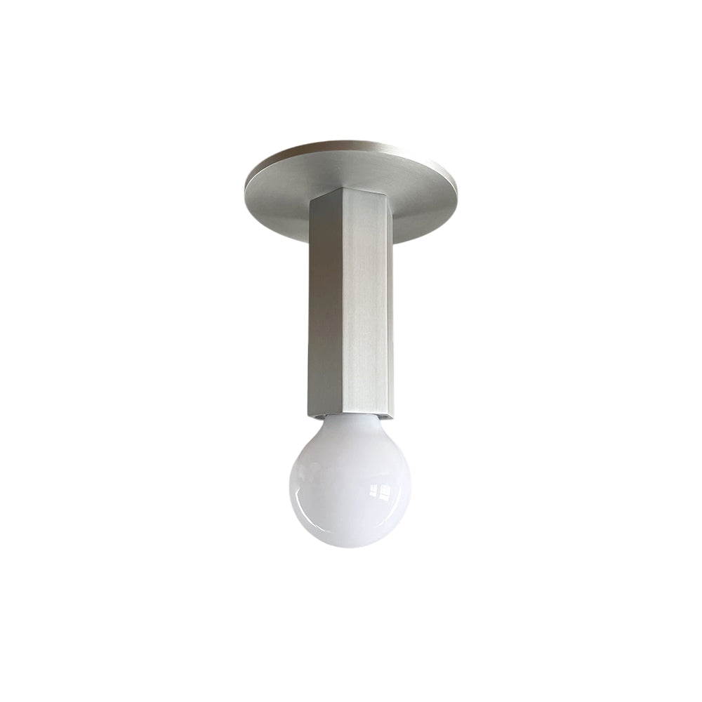 Adams Alabaster Flush Mount Ceiling Lamp Natural Stone Warm LED Bedroom Hallway — Round 2 Sizes
