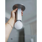 Adams Alabaster Flush Mount Ceiling Lamp Natural Stone Warm LED Bedroom Hallway — Round 2 Sizes