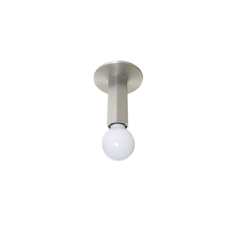 Adams Alabaster Flush Mount Ceiling Lamp Natural Stone Warm LED Bedroom Hallway — Round 2 Sizes