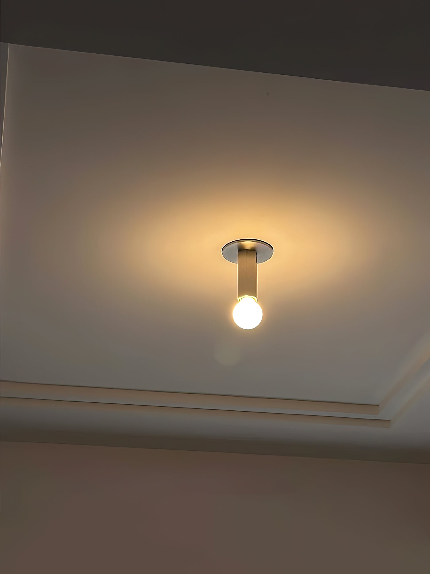 Adams Alabaster Flush Mount Ceiling Lamp Natural Stone Warm LED Bedroom Hallway — Round 2 Sizes