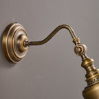 Addison Gooseneck Wall Lamp Adjustable Brass Arm LED Warm White Reading Bedroom Office