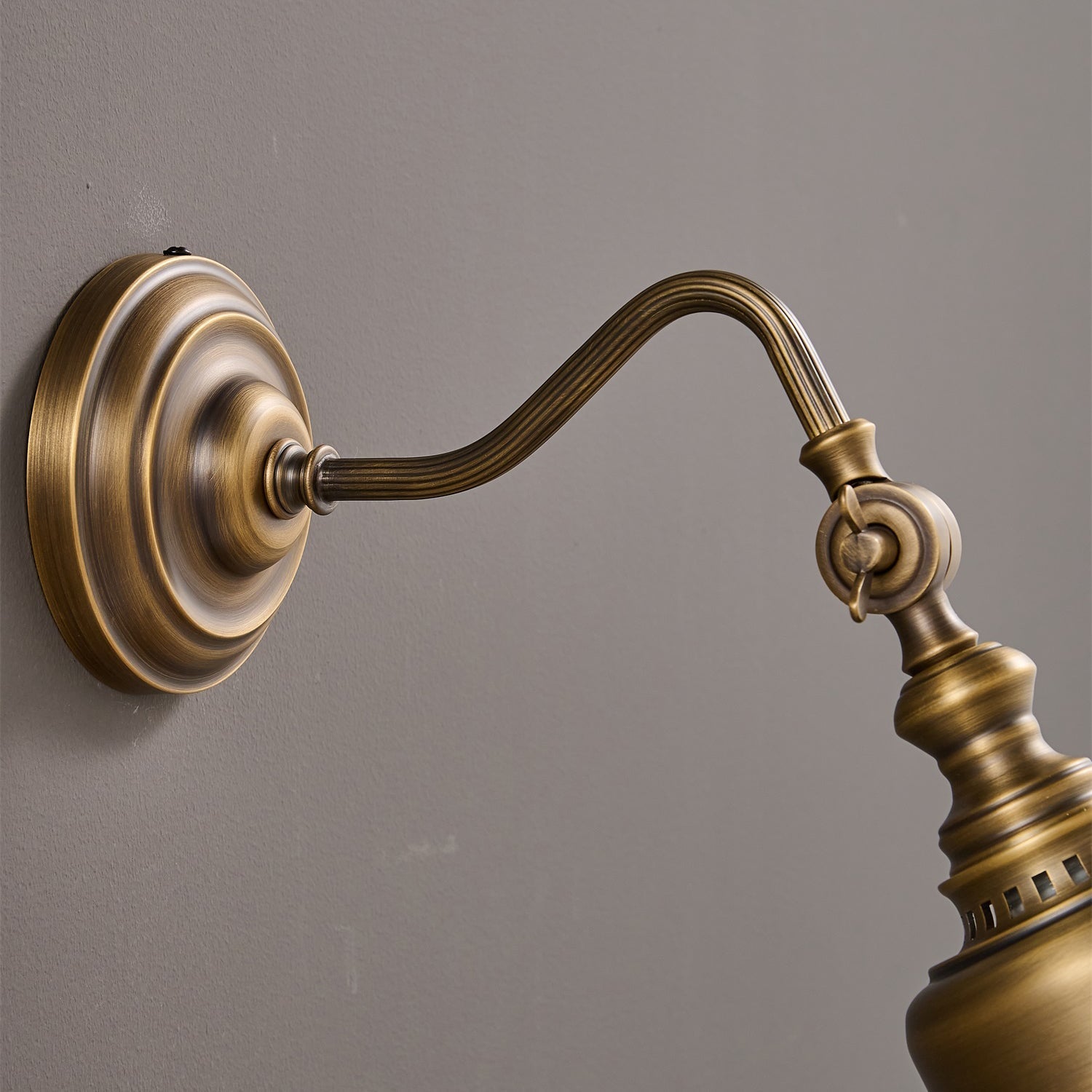 Addison Gooseneck Wall Lamp Adjustable Brass Arm LED Warm White Reading Bedroom Office