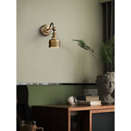 Addison Gooseneck Wall Lamp Adjustable Brass Arm LED Warm White Reading Bedroom Office