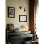 Addison Gooseneck Wall Lamp Adjustable Brass Arm LED Warm White Reading Bedroom Office