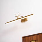Antler Wall Lamp Gold Decorative LED Bedroom Living Room Hallway — 16 to 28 Inch