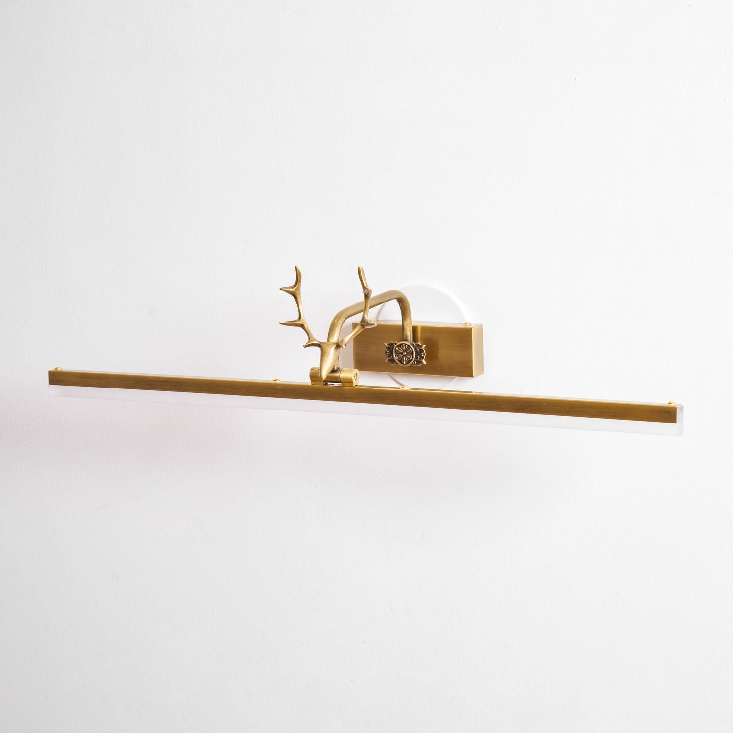 Antler Wall Lamp Gold Decorative LED Bedroom Living Room Hallway — 16 to 28 Inch