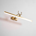 Antler Wall Lamp Gold Decorative LED Bedroom Living Room Hallway — 16 to 28 Inch