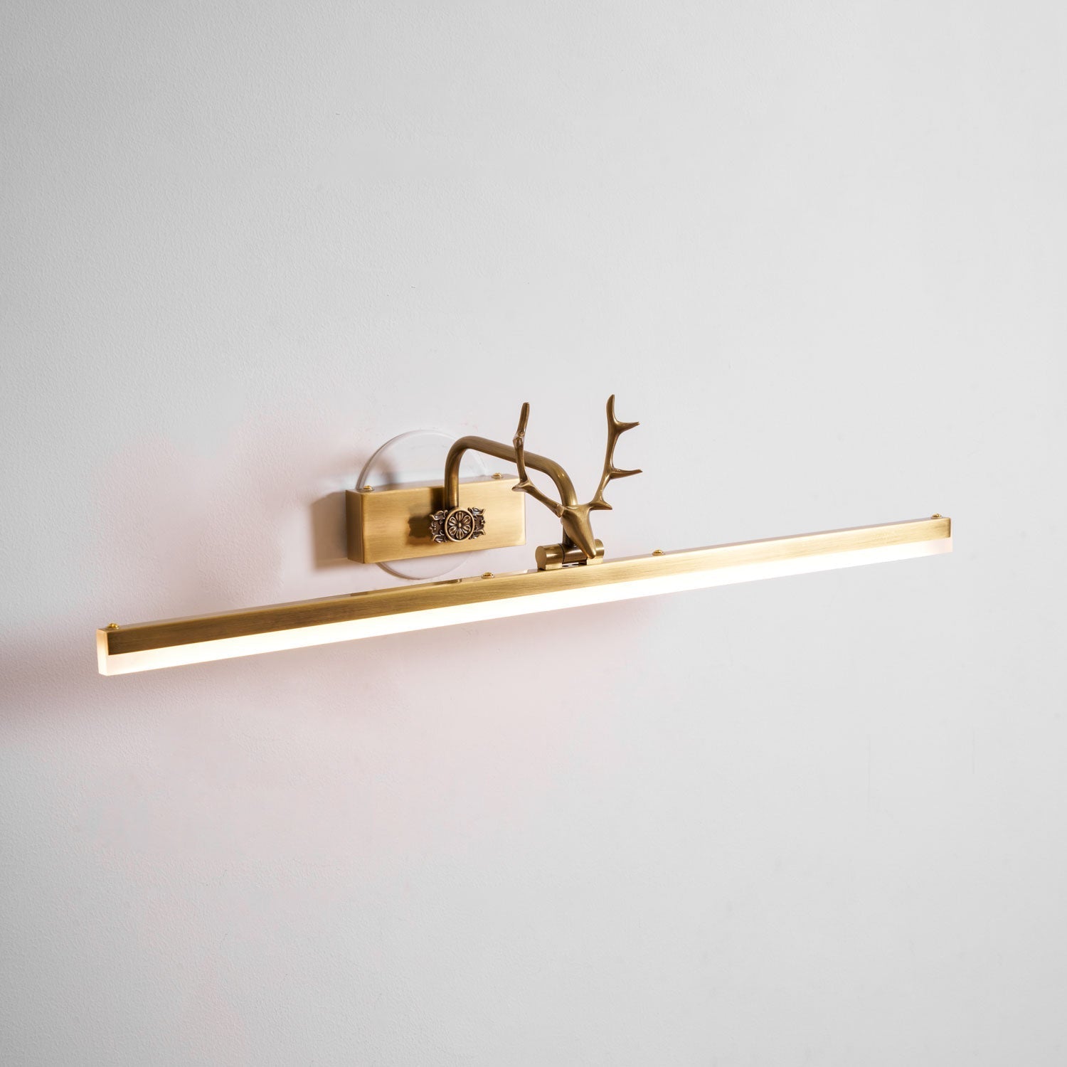 Antler Wall Lamp Gold Decorative LED Bedroom Living Room Hallway — 16 to 28 Inch