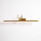 Antler Wall Lamp Gold Decorative LED Bedroom Living Room Hallway — 16 to 28 Inch