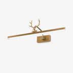 Antler Wall Lamp Gold Decorative LED Bedroom Living Room Hallway — 16 to 28 Inch