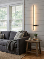 Adeline Linear Wall Sconce Dimmable Slim Bedroom Living Room Hallway — Black 23 to 47 Inch